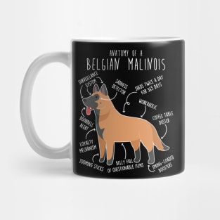 Belgian Malinois Dog Anatomy Mug